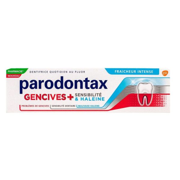 Parodontax - Dentifrice quotidien au fluor gencives + sensibilité et haleine - 75ml