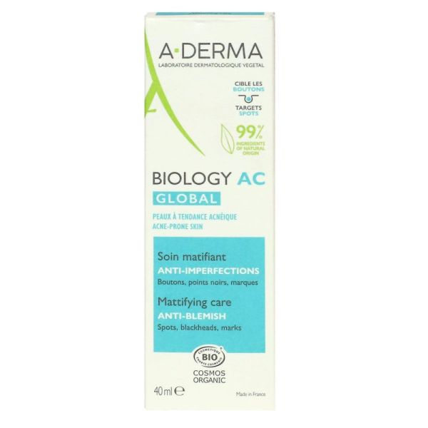 Aderma - Biolog AC Soin Global matifiant - 40 ml