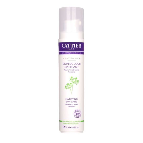 Cattier - Soin de jour matifiant Fleur d’Émulsion - 50 ml