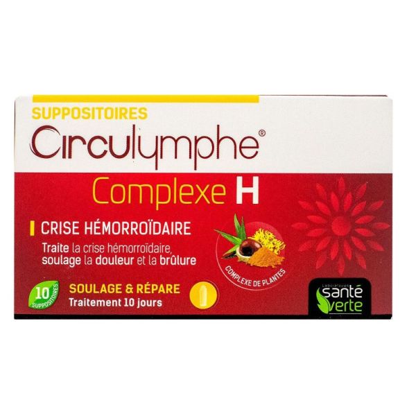 Circulymphe - Complexe H - 10 Suppositoires