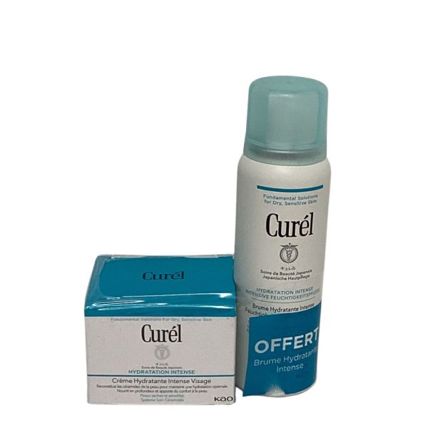 Curel - Crème hydratante + brume hydratante - 40g + 57ml