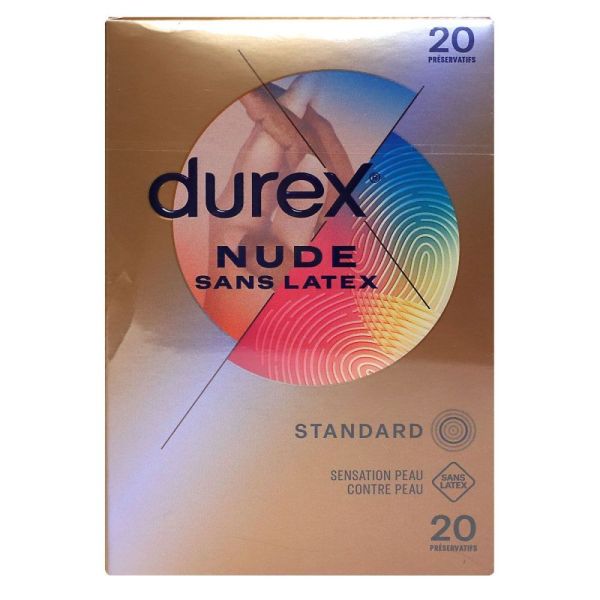 Durex - Nude préservatif nude sans Latex 20 Préservatifs