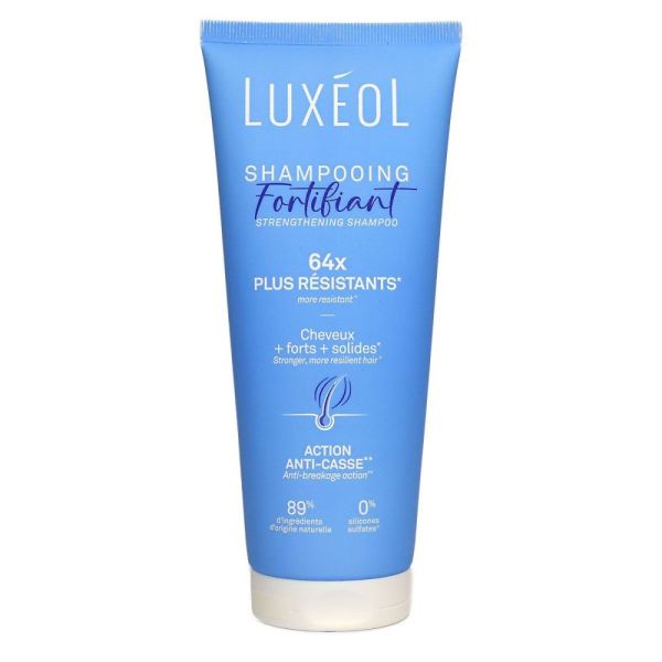 Nutravalia Luxéol - Fortifiant shampoing cheveux fragiles cassants sensibilisés - 200ml