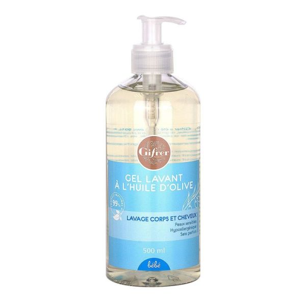 Gifrer - Gel lavant bébé à l'huile d'olive - 500 ml