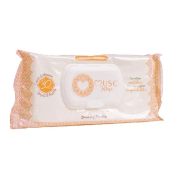 Musc Intime - Lingettes Ambre Flower - 30 lingettes