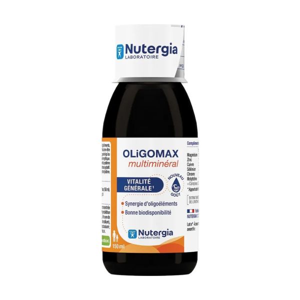 Nutergia - Oligomax multiminéral vitalité générale - 150ml
