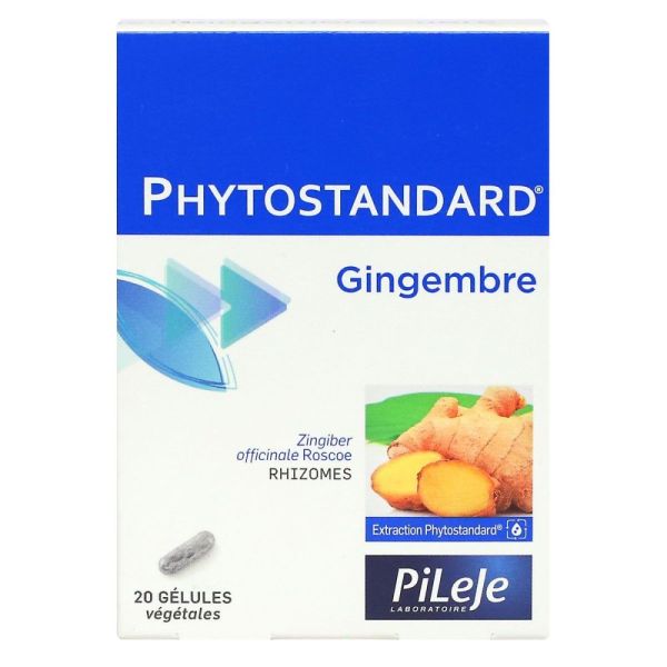 Pileje - Phytostandard Gingembre - 20 gélules végétales