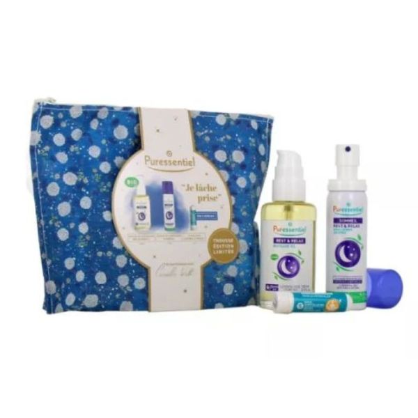 Puressentiel - Trousse Aroma kit "Je lâche prise" édition limitée - 100mL/75mL/1mL