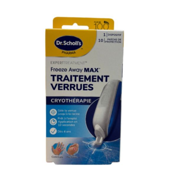 Scholl - Freeze Away Max - Traitement des verrues par cryothérapie