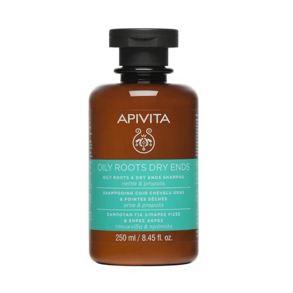 Apivita - Shampooing cuir chevelu gras et pointes sèches - 250ml
