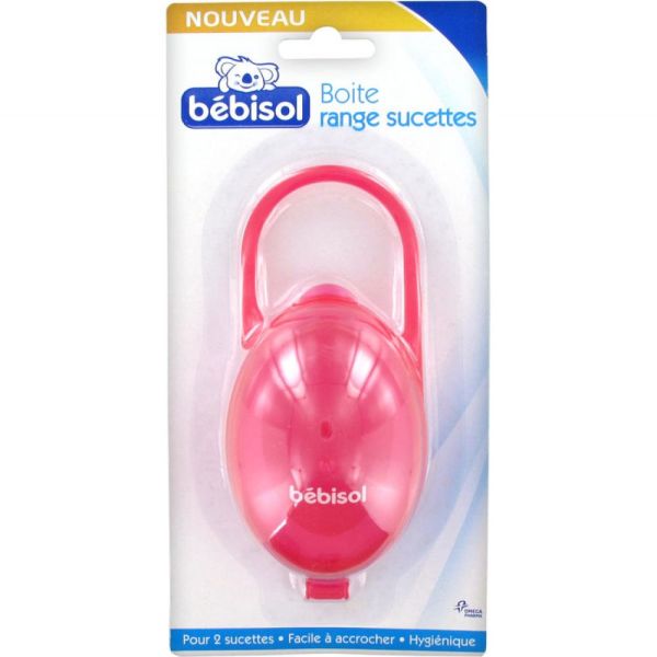 Bébisol - Boite range sucettes - Pour 2 sucettes