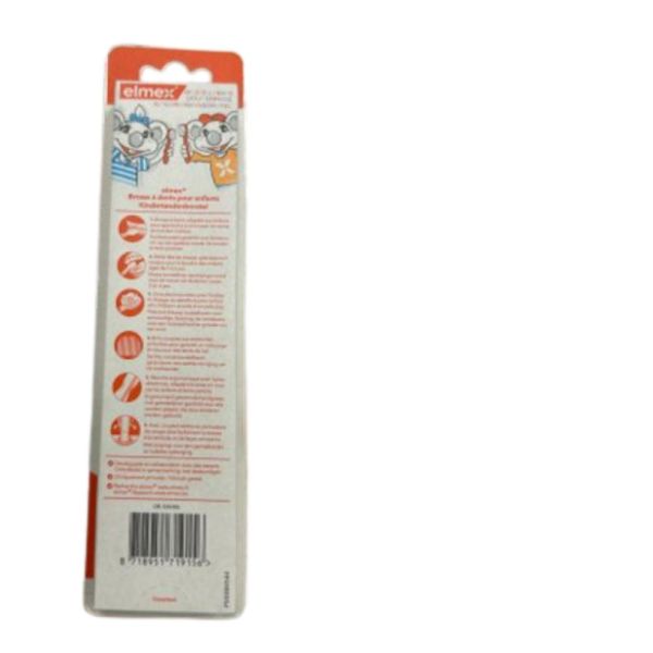 Elmex - Brosse à Dents Enfants 3-6 Ans - Souple Avec Ventouse x2