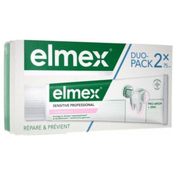 Elmex - Dentifrice Sensitve Professional Gencives - 2x75ml