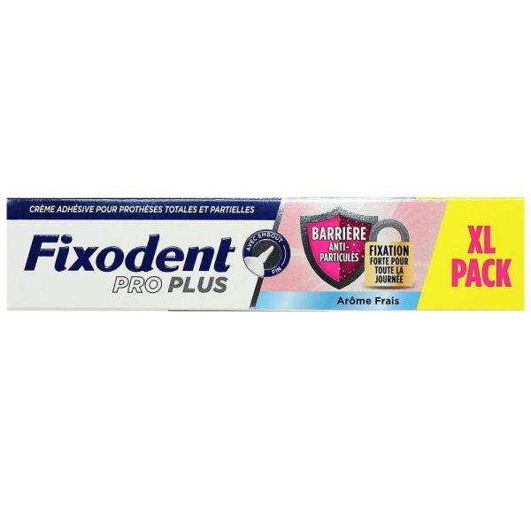 Fixodent - Crème adhésive pour prothèses totales et partielles Arome Frais - Pack XL 57g
