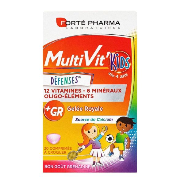 Forté Pharma - MultiVit'kids Défense - 30 comprimés à croquer