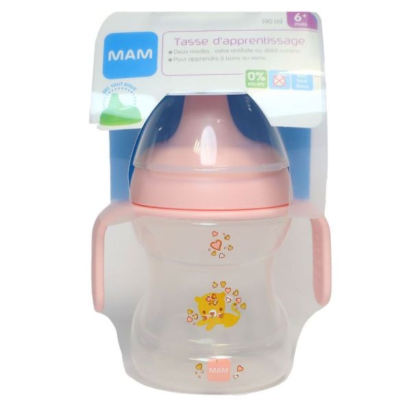 Mam - Tasse Avec Anse 6 Mois et + Jaune Girafe - 190ml
