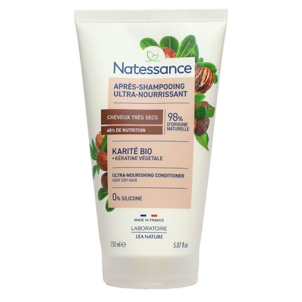 Natessance - Après-Shampooing baume ultra-riche Karité - 250ml