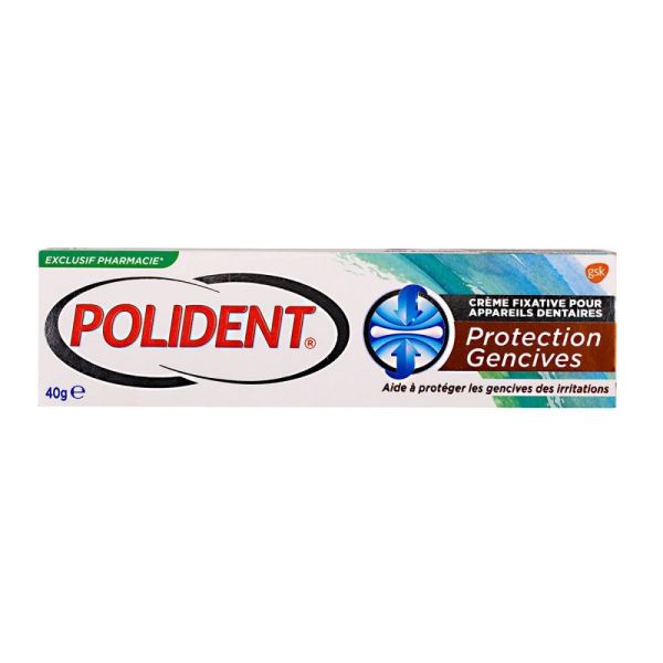 Polident - Protection gencives - crème fixative pour appareils dentaires