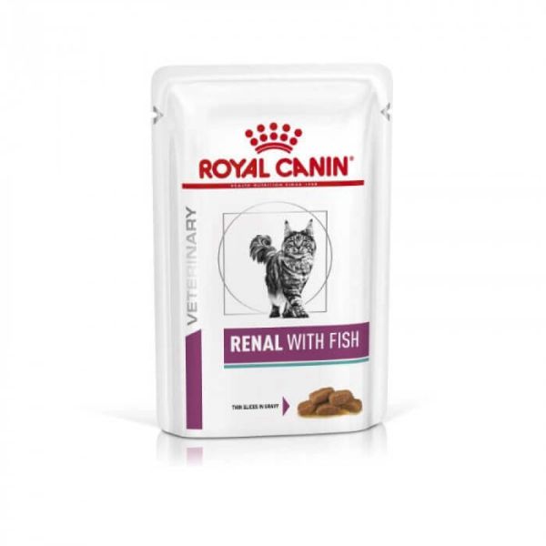Royal Canin - Pâtée Rénal Poisson Chat - 12x85g