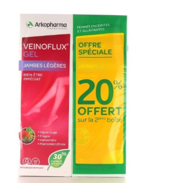 Arkopharma - Veinoflux jambes légeres gel lot de 2x150ML