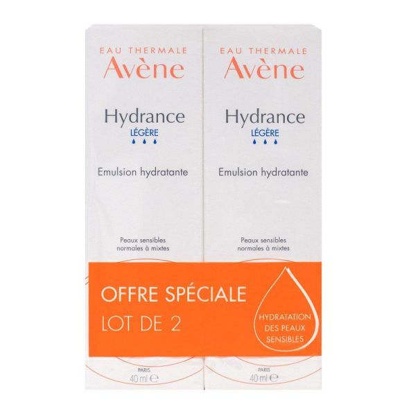 Avène - Hydrance légère - offre spéciale lot de 2x40ml