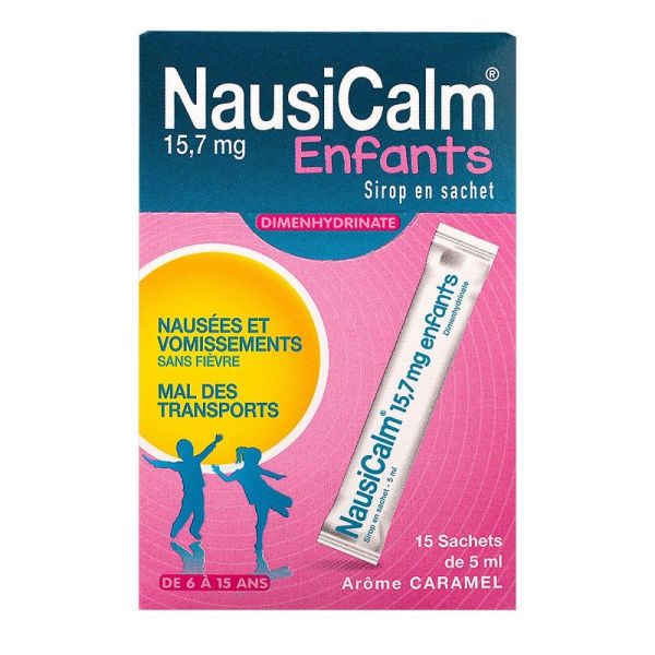 Brothier - Nausicalm enfants arôme caramel sticks - 15.7mgx15 sachets