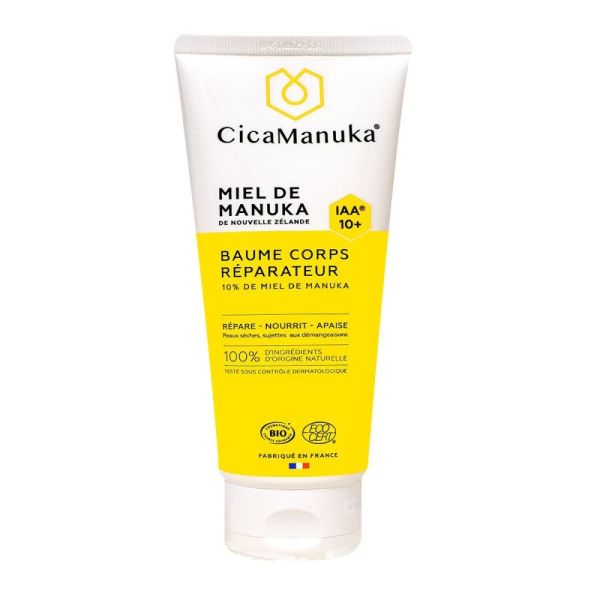 CicaManuka - Baume corps réparateur miel de Manuka IAA 10+ - 200 ml