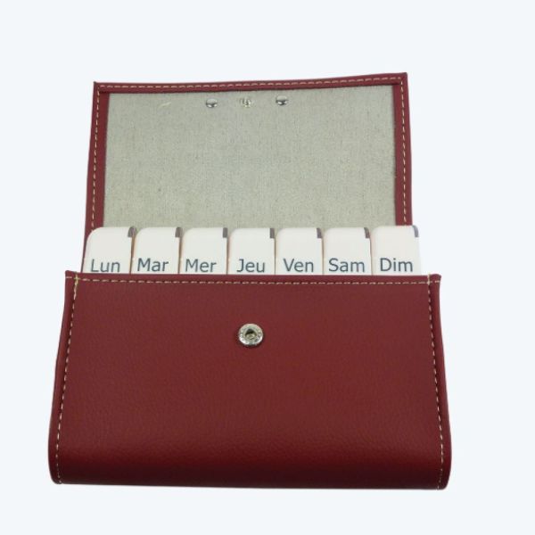 Cooper - Pilbox Liberty Pilulier Hebdomadaire Carmin