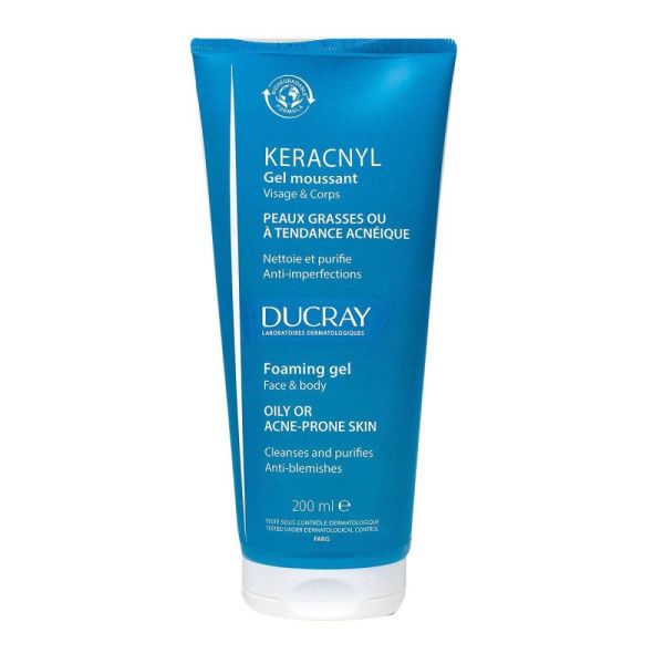 Ducray - Keracnyl gel moussant - 200ml