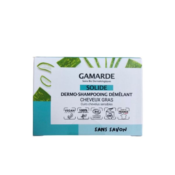 Gamarde - Dermo-shampooing démêlant solide cheveux gras - 98ml
