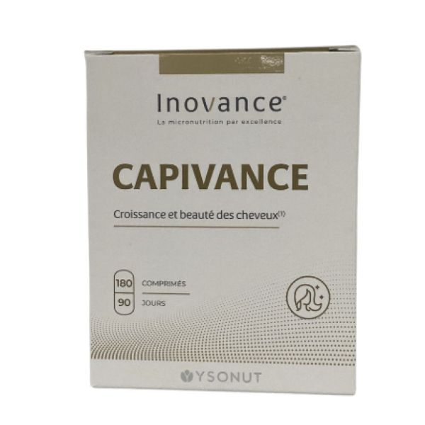 Inovance - Capivance nutrition cheveux et ongles - 180 comprimés