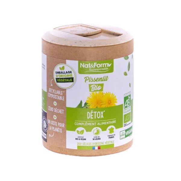 Nat & Form - Pissenlit Bio - 200 gélules