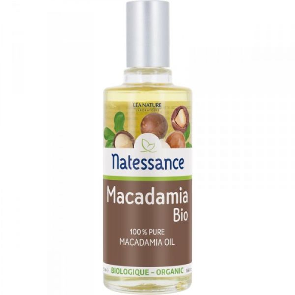 Natessance - Huile végétale de macadamia 100 % pure - 50 ml