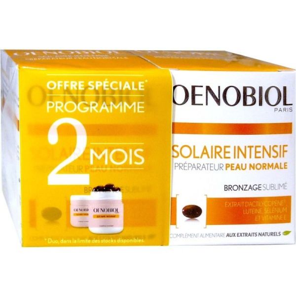 Oenobiol - Solaire intensif Peau normale - 2x30 capsules