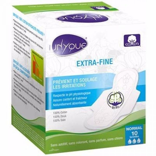 Unyque - Serviette Extra-fine Normal - 10 serviettes