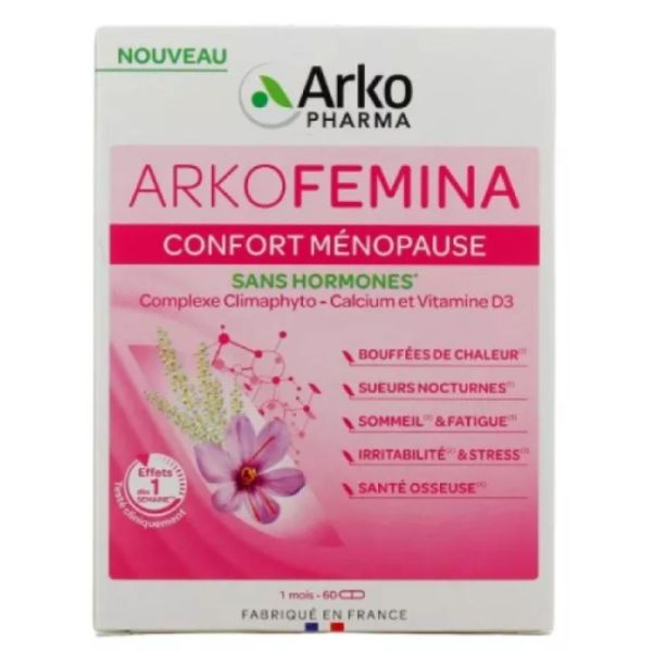 Arkopharma - Arkofemina confort menopause sans hormones - 60 gélules