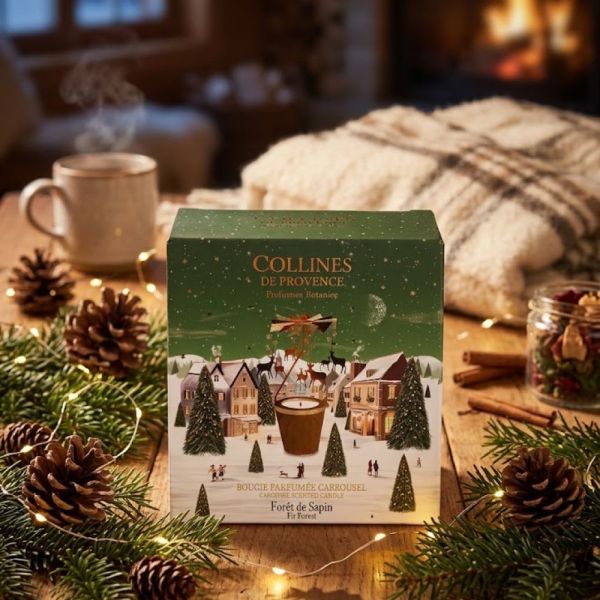 Collines de Provence - Bougie Parfumée Carrousel Forêt de Sapin - 360g