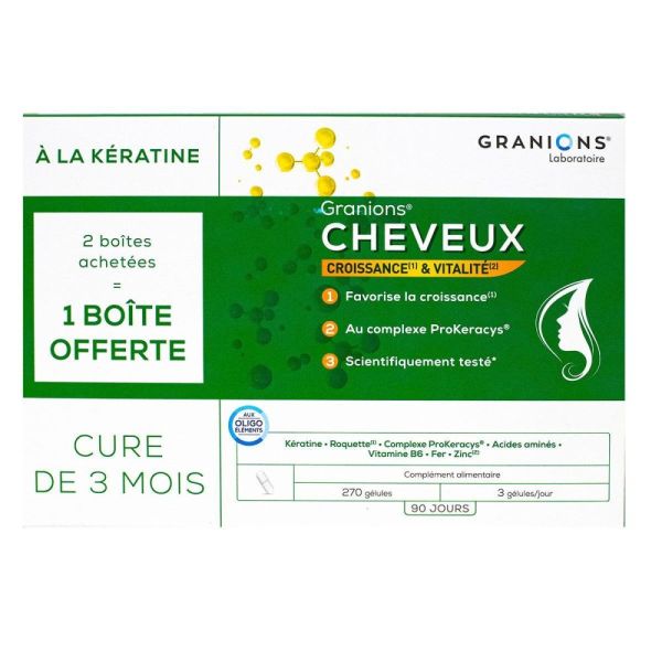 Granions - Cheveux - 270 Gélules