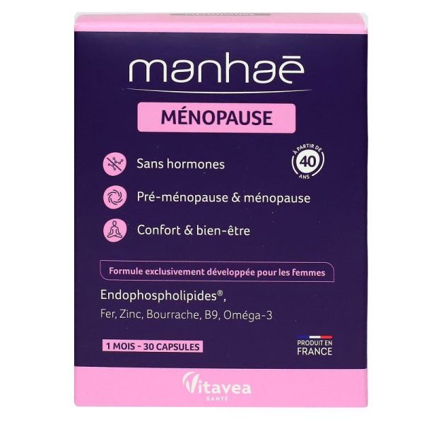 Manhaé -  Sans hormones pré-ménopause ménopause