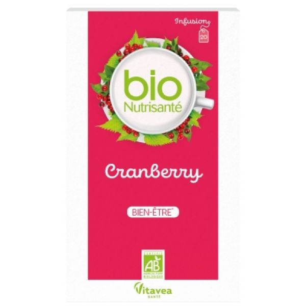 Nutrisanté - Infusion bien être cranberry - 20 sachets