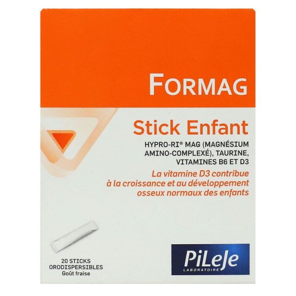Pileje - Formag Stick orodispersible Enfant goût fraise - 20 sticks