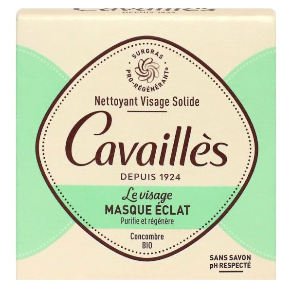Rogé Cavaillès - Nettoyant visage solide masque éclat - 70g
