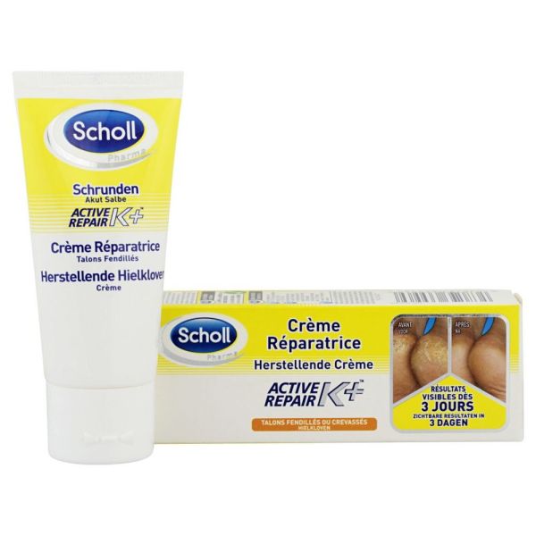 Scholl - Crème réparatrice Active repair K+ - 60ml