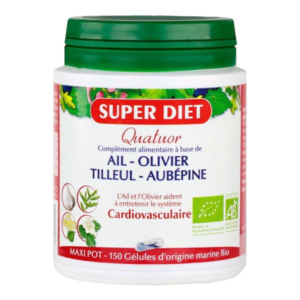 Superdiet - Quatuor Cardiovasculaire Bio - 150 gélules