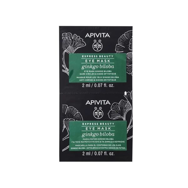 Apivita - Express beauty - Masque Yeux - Ginko Biloba - 2X2 Ml