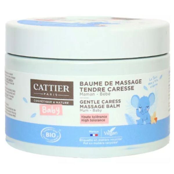 Cattier - Baume de massage tendre caresse - 100g