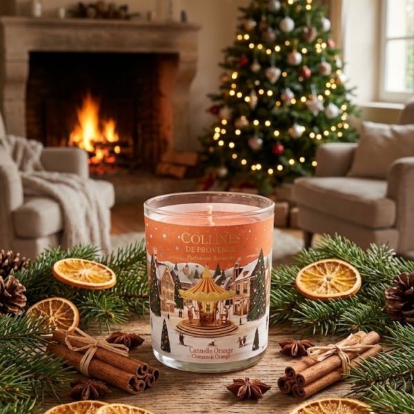 Collines de Provence - bougie parfumée Cannelle Orange - 75g