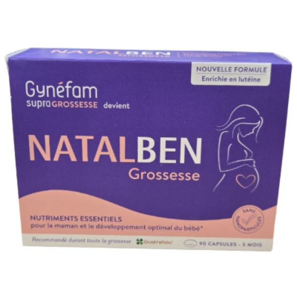 Effik - Gynéfam supragrossesse devient Natalben Grossesse - 90 capsules