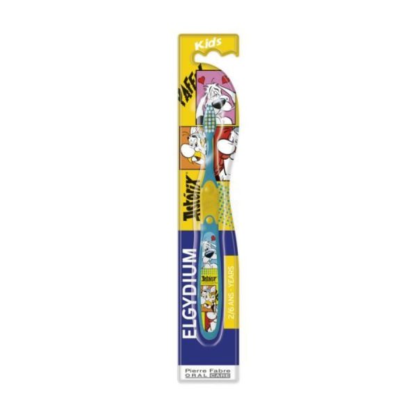 Elgydium - Brosse à dents kids 2/6ans Asterix - 1 unité
