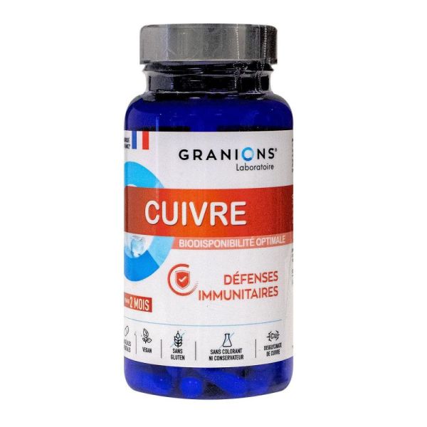 Granions - Cuivre Défenses immunitaires - 60 gélules végétales